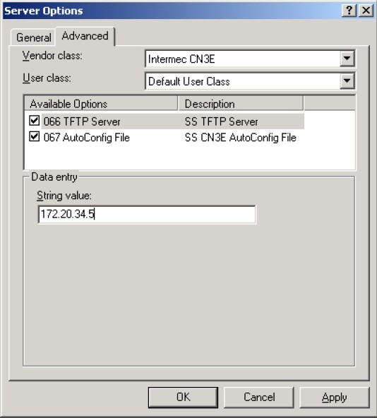 輸入TFTP服務器的IP地址