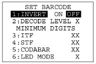 SET BARCODE����