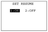 SET RESUME����