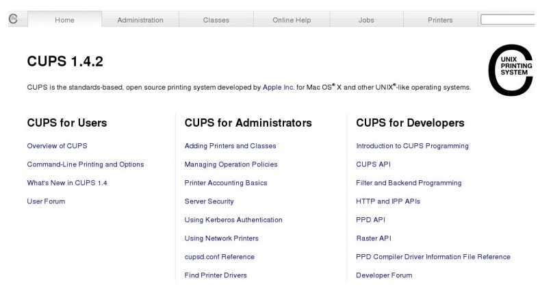 CUPS主頁