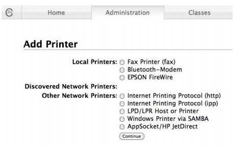 網絡打印機連接