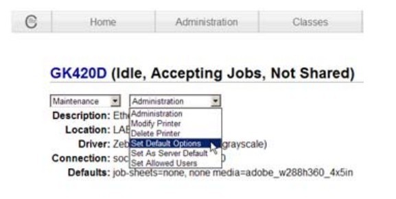 設置默認設置選項
